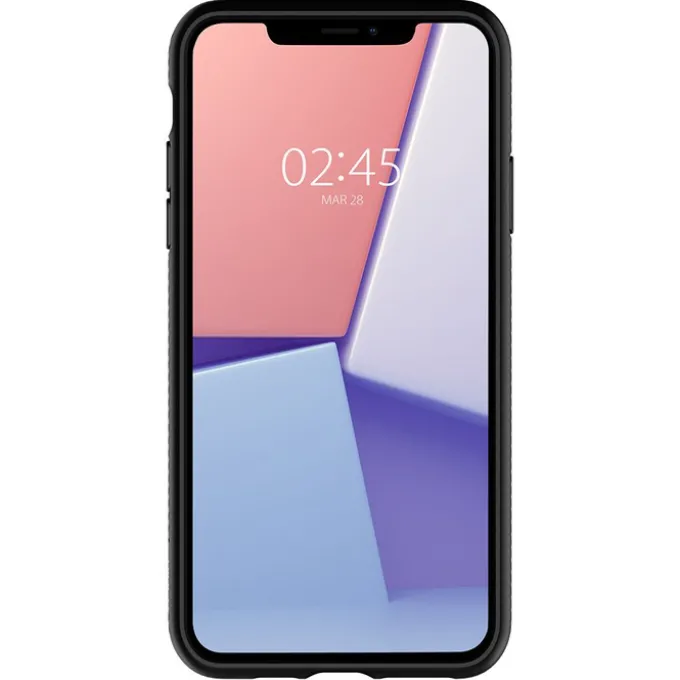 Etui Iphone 11 SPIGEN Liquid Air Apple Matte Black Czarne Case