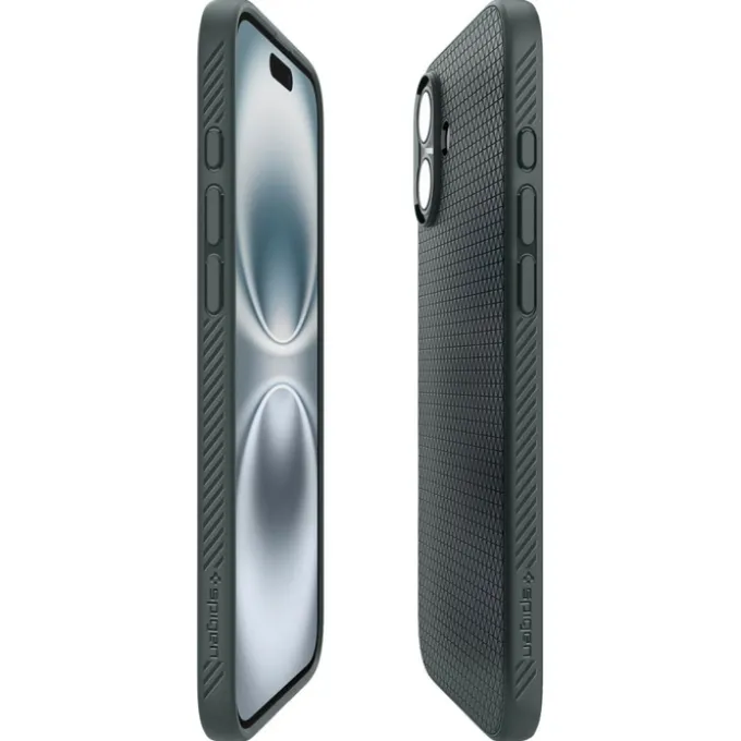 Etui iPhone 16 Spigen Liquid Air Abyss Green