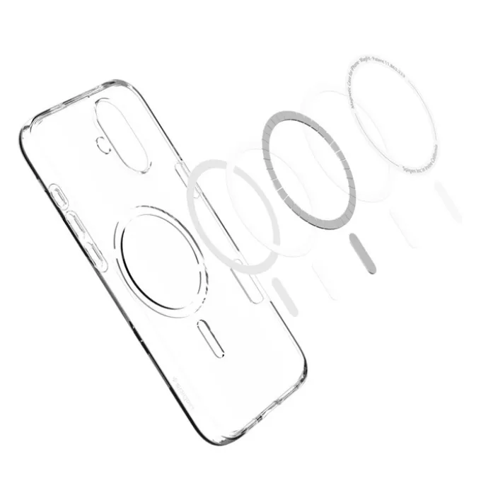 Etui iPhone 16 Spigen Liquid Crystal Mag Magsafe Clear