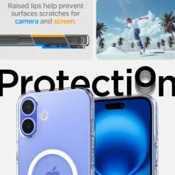 Etui iPhone 16 Spigen Liquid Crystal Mag Magsafe Clear