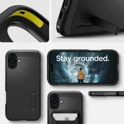 Etui iPhone 16 Spigen Tough Armor Mag Magsafe Black