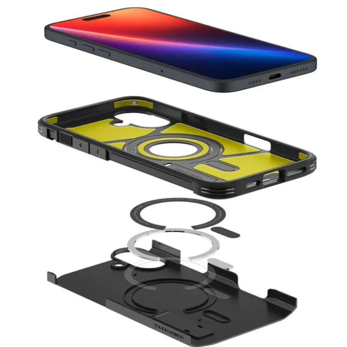 Etui iPhone 16 Spigen Tough Armor Mag Magsafe Black