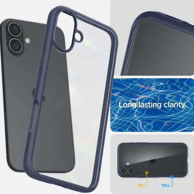 Etui iPhone 16 Spigen Ultra Hybrid Navy Blue