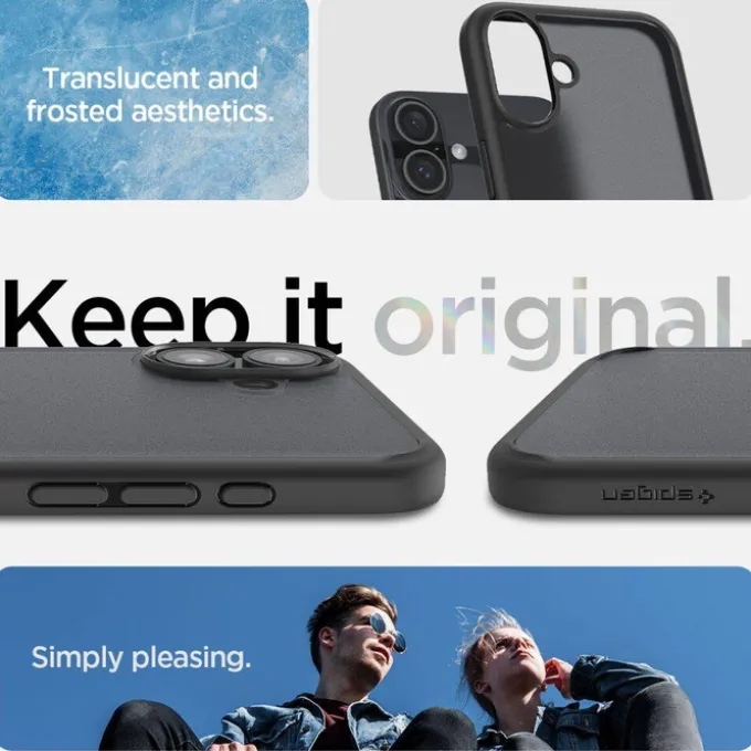 Etui iPhone 16 Spigen Ultra Hybrid Frost Black