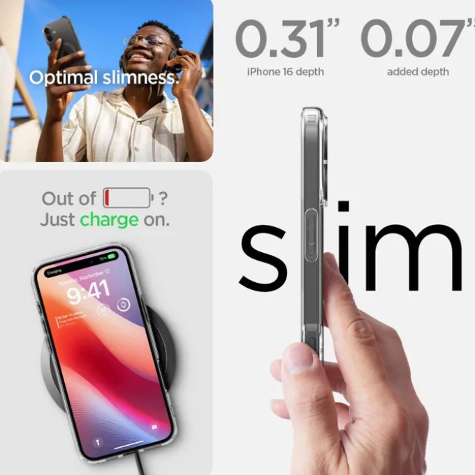 Etui iPhone 16 Spigen Ultra Hybrid Mag Magsafe Carbon Fiber