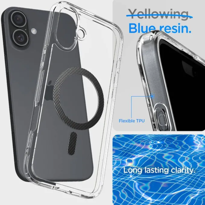 Etui iPhone 16 Spigen Ultra Hybrid Mag Magsafe Carbon Fiber