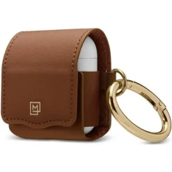 Etui na słuchawki SPIGEN LA Manon Apple Airpods Leather Brown Case
