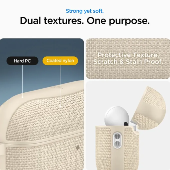 ETUI SPIGEN AIRPODS PRO 3 URBAN FIT DUNE BEIGE
