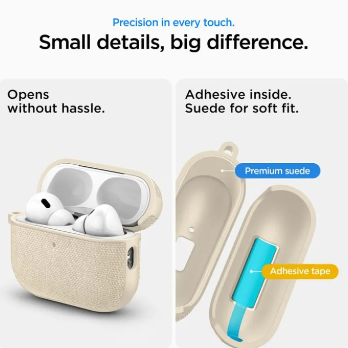 ETUI SPIGEN AIRPODS PRO 3 URBAN FIT DUNE BEIGE