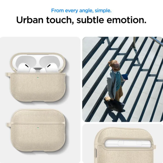 ETUI SPIGEN AIRPODS PRO 3 URBAN FIT DUNE BEIGE