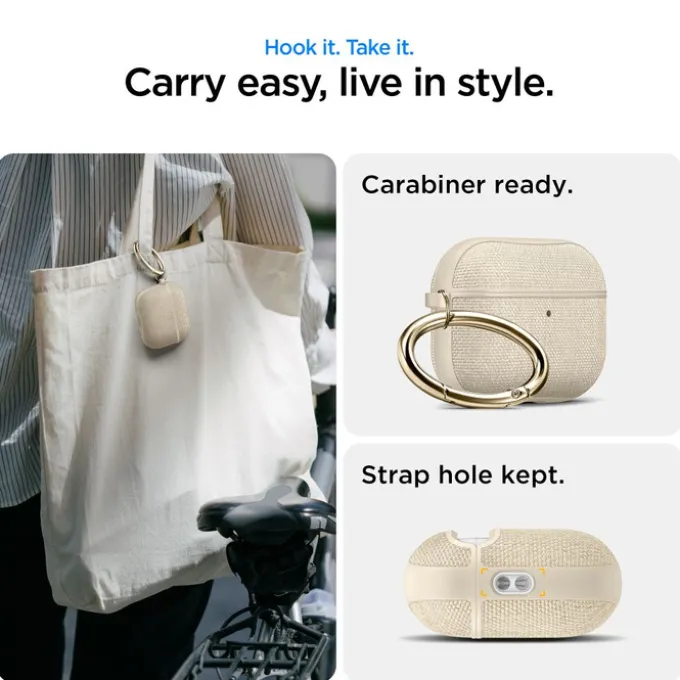 ETUI SPIGEN AIRPODS PRO 3 URBAN FIT DUNE BEIGE