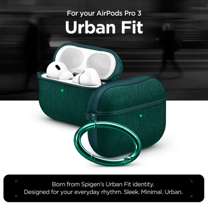 ETUI SPIGEN AIRPODS PRO 3 URBAN FIT MIDNIGHT GREEN
