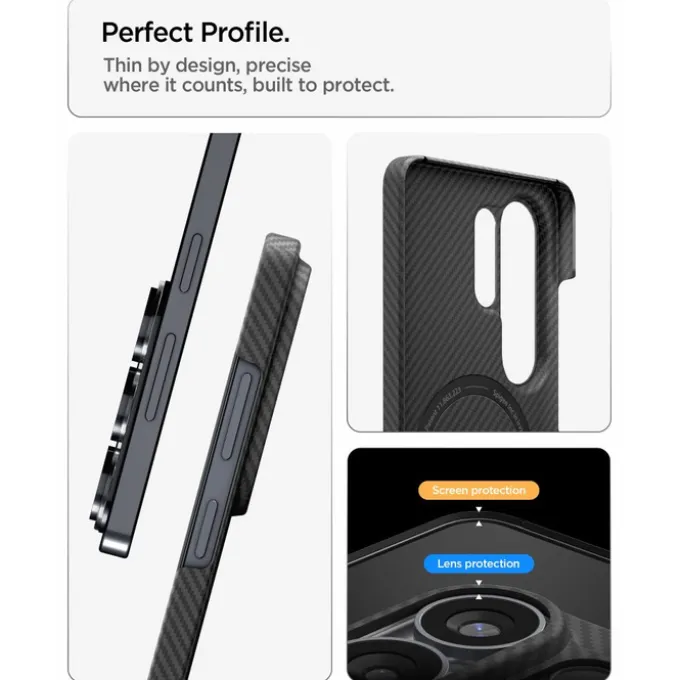 ETUI SPIGEN AIRSKIN ARAMID MAG SAMSUNG GALAXY S26 ULTRA MAGSAFE CZARNE