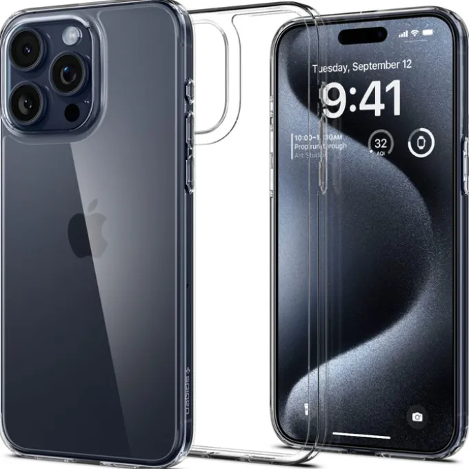 Etui Spigen Airskin Hybrid iPhone 15 Pro Crystal Clear Case