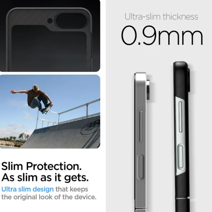 ETUI SPIGEN AIRSKIN SAMSUNG GALAXY Z FLIP 6 / 7 FE ARAMID BLACK