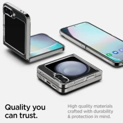 ETUI SPIGEN AIRSKIN SAMSUNG GALAXY Z FLIP 6 / 7 FE CRYSTAL CLEAR