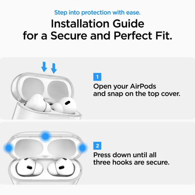 ETUI SPIGEN APPLE AIRPODS PRO 3 LIQUID CRYSTAL CRYSTAL CLEAR