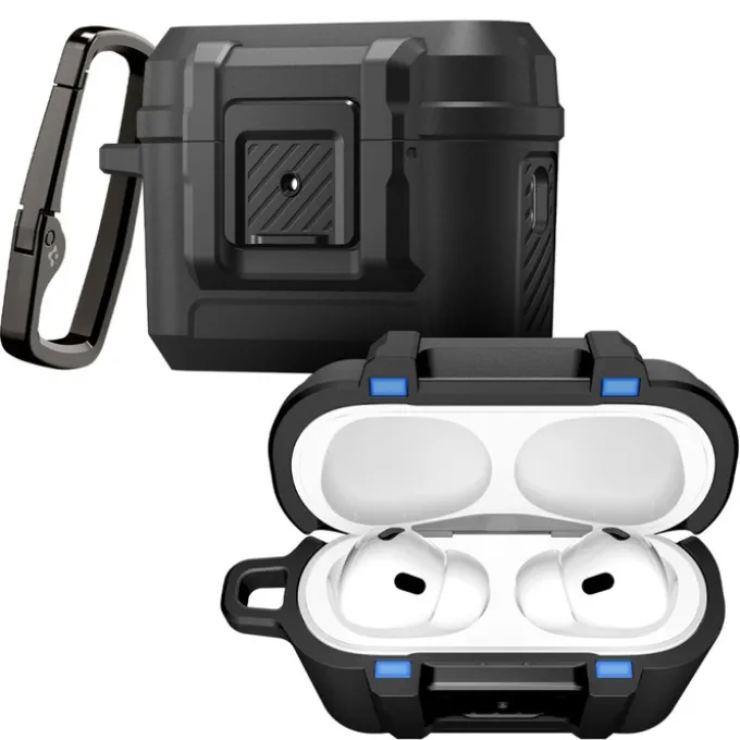 ETUI SPIGEN APPLE AIRPODS PRO 3 LOCK FIT MATTE BLACK