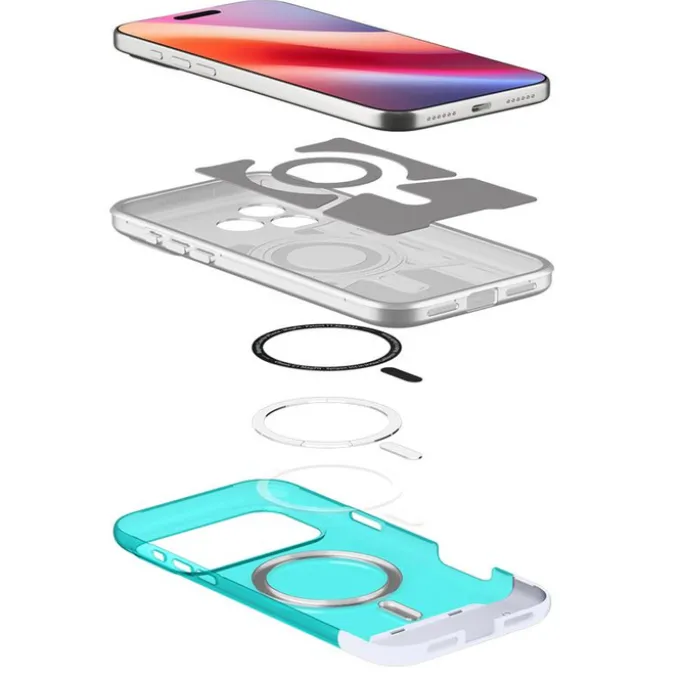 ETUI SPIGEN APPLE IPHONE 17 PRO CLASSIC C1 MAGSAFE BONDI BLUE