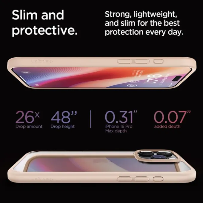 ETUI SPIGEN APPLE IPHONE 16 PRO MAX ULTRA HYBRID ROSE TITANIUM