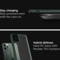 Etui SPIGEN Apple iPhone 11 Pro Ultra Hybrid Midnight Green Zielone Case