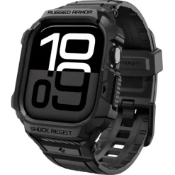 ETUI SPIGEN APPLE WATCH 10 / 11 (42 MM) RUGGED ARMOR ”PRO” V2 MATTE BLACK