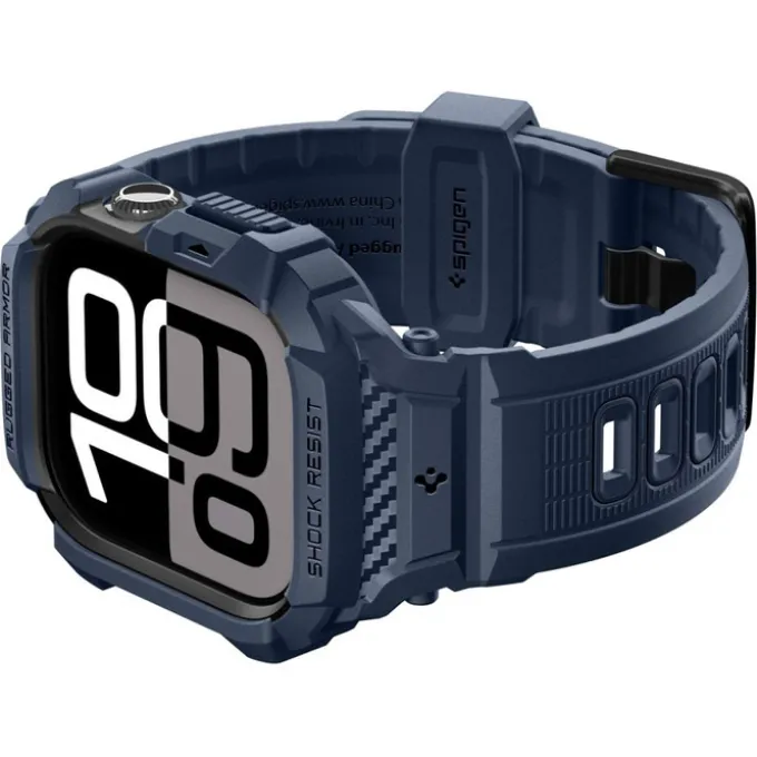 ETUI SPIGEN APPLE WATCH 10 / 11 (42 MM) RUGGED ARMOR ”PRO” V2 NAVY BLUE