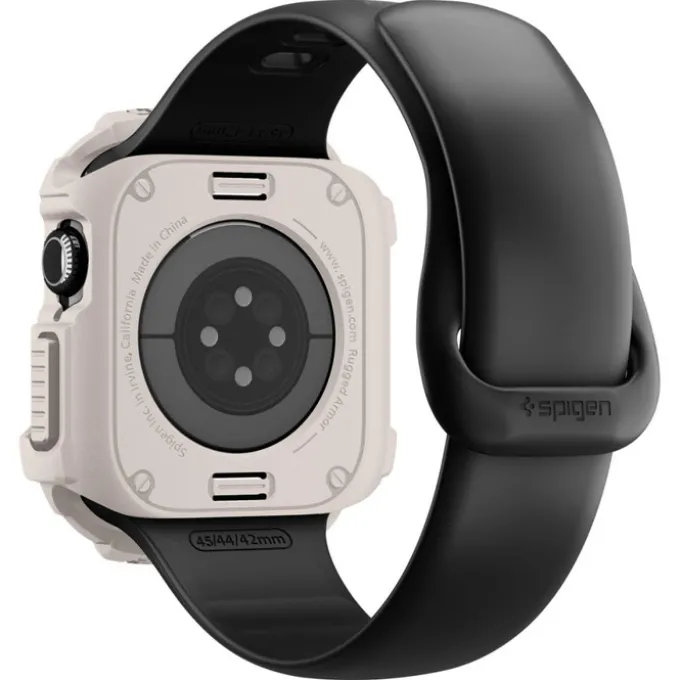 ETUI SPIGEN APPLE WATCH 10 / 11 (42 MM) RUGGED ARMOR V2 DUNE BEIGE