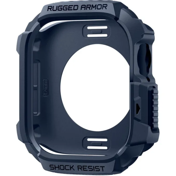 ETUI SPIGEN APPLE WATCH 10 / 11 (42 MM) RUGGED ARMOR V2 NAVY BLUE