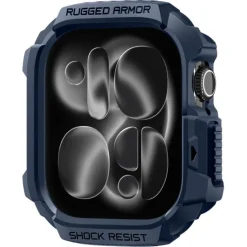 ETUI SPIGEN APPLE WATCH 10 / 11 (42 MM) RUGGED ARMOR V2 NAVY BLUE