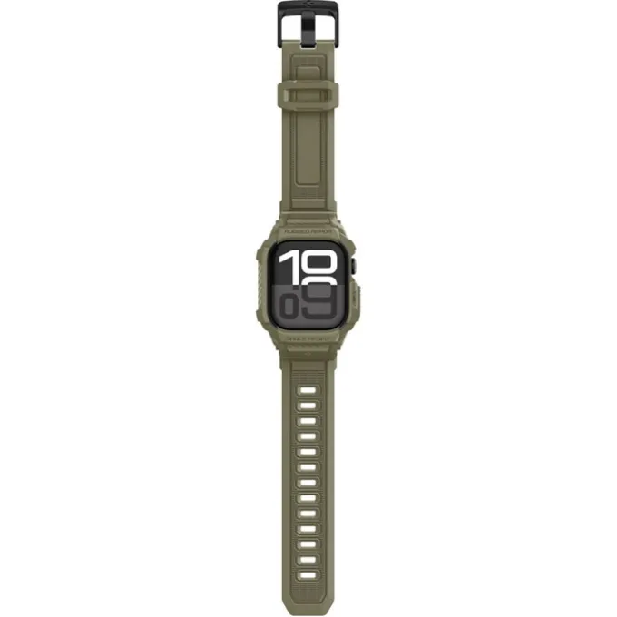 ETUI SPIGEN APPLE WATCH 10 / 11 (46 MM) RUGGED ARMOR ”PRO” V2 VINTAGE KHAKI