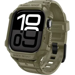 ETUI SPIGEN APPLE WATCH 10 / 11 (46 MM) RUGGED ARMOR ”PRO” V2 VINTAGE KHAKI