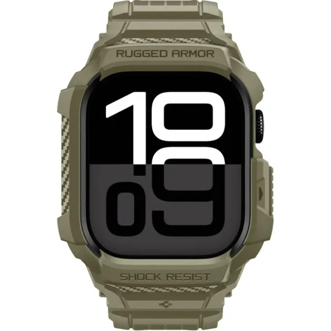 ETUI SPIGEN APPLE WATCH 10 / 11 (46 MM) RUGGED ARMOR ”PRO” V2 VINTAGE KHAKI