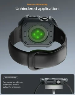 ETUI SPIGEN APPLE WATCH 11 46MM RUGGED ARMOR 2 DARK GRAY