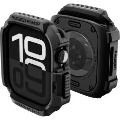 ETUI SPIGEN APPLE WATCH 11 42MM RUGGED ARMOR 2 MATTE BLACK
