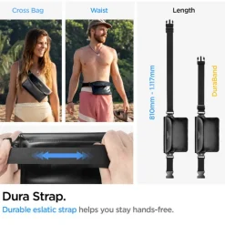 Etui Spigen A621 Universal Waterproof Case & Waist Bag Black