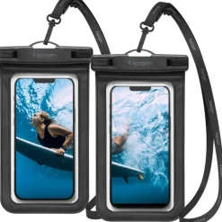 Etui Spigen A601 Universal Waterproof Case 2-pack Black