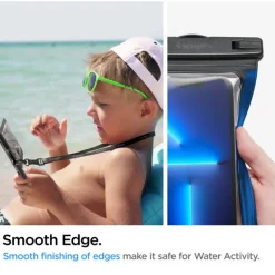 Etui Spigen A601 Universal Waterproof Case 2-pack Black