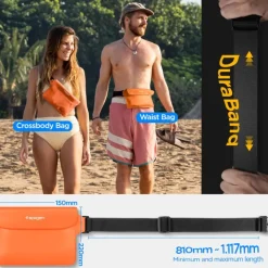 Etui Spigen A620 Universal Waterproof Waist Bag 2-pack Sunset Orange Case