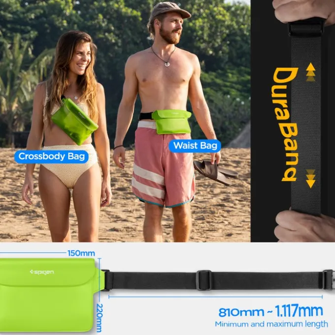 Etui Spigen A620 Universal Waterproof Waist Bag 2-pack Cactus Green Case
