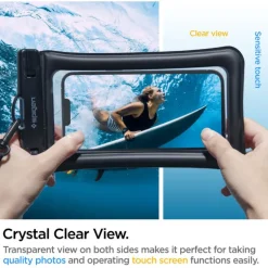 Etui Spigen A610 Universal Waterproof Float Case Black