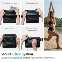Etui Spigen A620 Universal Waterproof Waist Bag 2-pack Black