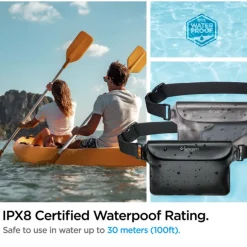 Etui Spigen A620 Universal Waterproof Waist Bag 2-pack Black