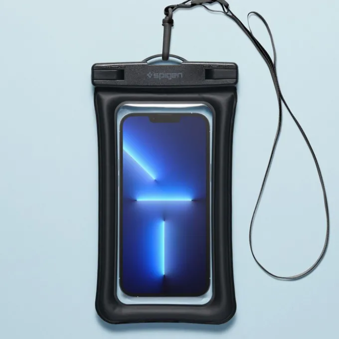 Etui Spigen A610 Wodoodporne Uniwersalne WATERPROOF FLOAT CASE 2-PACK BLACK