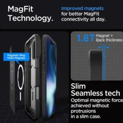 ETUI SPIGEN CORE ARMOR MAG MAGSAFE IPHONE 16 PRO MATTE BLACK