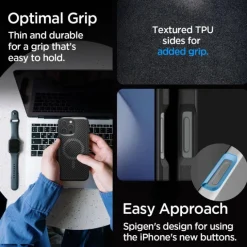 ETUI SPIGEN CORE ARMOR MAG MAGSAFE IPHONE 16 PRO MATTE BLACK