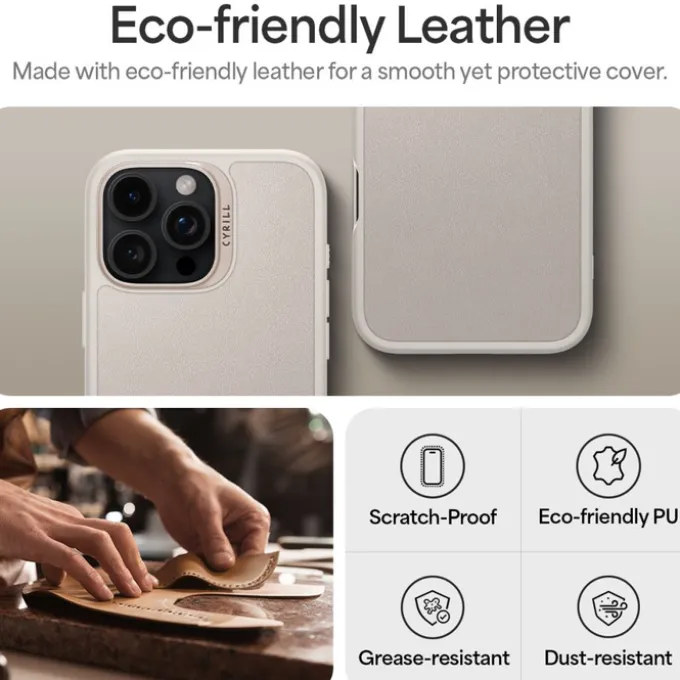 ETUI SPIGEN CYRILL KAJUK MAG MAGSAFE IPHONE 16 PRO MAX CREAM