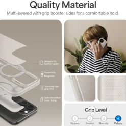 ETUI SPIGEN CYRILL KAJUK MAG MAGSAFE IPHONE 16 PRO MAX CREAM