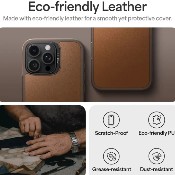 ETUI SPIGEN CYRILL KAJUK MAG MAGSAFE IPHONE 16 PRO MAX SADDLE BROWN
