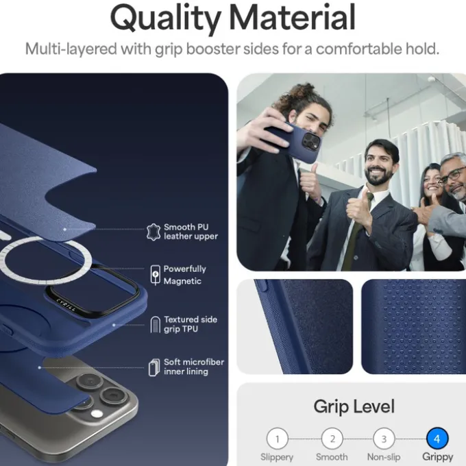 ETUI SPIGEN CYRILL KAJUK MAG MAGSAFE IPHONE 16 PRO MAX NAVY